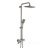 душова система з термостатом Gappo 3х режимна, gungrey (G2491-9)