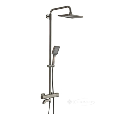 душова система з термостатом Gappo 3х режимна, gungrey (G2491-9)