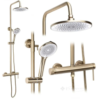 душевая система Rea Foss Clif brushed gold (REA-P3913)