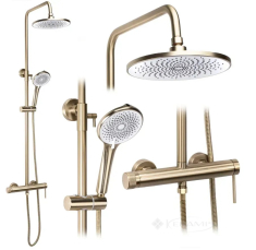 душевая система Rea Foss Clif brushed gold (REA-P3913)