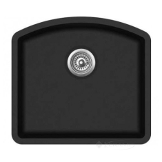 кухонная мойка Aquasanita Arca 585x535x230 черный металлик (SQA103W 601)