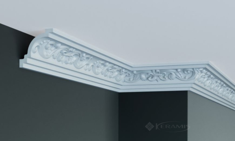 Карниз гибкий Elite Decor Gaudi Decor 7x7,5x244 см с орнаментом белый (C 173 Flexi)