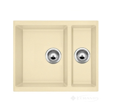 кухонна мийка Fabiano Quadro 55,5x46x20 cream, 2 чаші (8221.301.0484)
