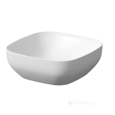 умывальник Cersanit Larga 38x38 белый матовый, на столешницу квадратный (K677-015)
