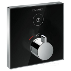 змішувач для душу Hansgrohe Shower Select скляний чорний (15737600)