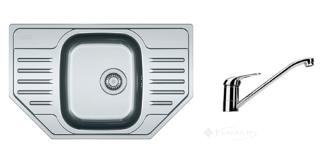 Кухонная мойка Franke PXL 78x49х17,5 декор + смеситель Narew 35 Plus (101.0444.134)