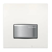 змивна клавіша Geberit 50 для уриналу, змив пневматичний, альпійський білий (116.016.11.5)