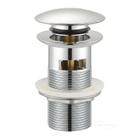 донний клапан Volle click-clack з переливом, cromo (9000.104401)