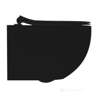 унітаз Axa Glomp Norim підвісний 51x36,5 чорний матовий (0201007)