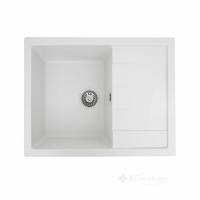 кухонна мийка Valeso Intenso 64,5x49,5x20 на стільницю, граніт, білий (SP000046885)