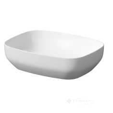 умывальник Cersanit Larga 50x38 белый матовый, на столешнице прямоугольный (K677-016)