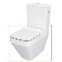 унітаз чаша Cersanit Crea Clean On BTW 010/020 64x35,5 без обідка, сидіння дюропласт soft-close (K114-022) 