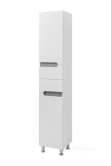 пенал Van Mebles Верона бело-серый, напольный, левый (000005015)