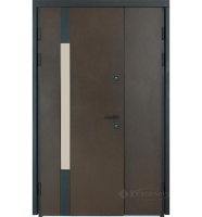 дверь входная Булат Термо House 1200x2050x95 левая модель 705/428, венге темный/венге темный (0044)