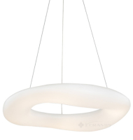 підвісний світильник Azzardo Donut, хром, білий, 91 см, LED (AZ2675)