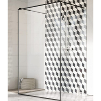 душова перегородка Radaway Modo I New Black 120x200 безпечне скло, frame, чорна (388124-54-58)