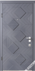 двері вхідні Straj Lux Секуремме Andora 850х2040х130 антрацит /антрацит