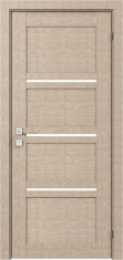 дверное полотно Rodos Modern Quadro 900 мм, с полустеклом, крем
