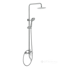 душевая система для ванны и душа Wezer 3х режимная, сатин (EKO16D-01)