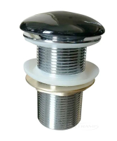 донный клапан Volle click-clack с керамической накладкой, gato negro (90-00-037black)