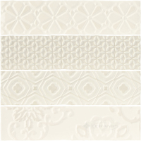 плитка Estudio Ceramico Ondine 7,5x30 relieve white