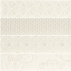 плитка Estudio Ceramico Ondine 7,5x30 relieve white