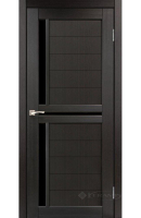 дверное полотно Korfad Scalea SC-04, 700х2000, венге, стекло черное