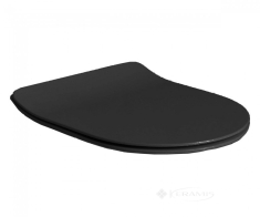 сиденье Axa Glomp Slim Soft-close, черный матовый (319107)