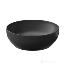 умывальник Cersanit Larga 40x40 антрацит матовый, на столешницу круглый (K677-019)