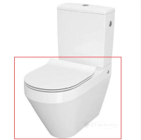 унітаз чаша Cersanit Crea Clean On BTW 010/020 63,5x36 без обідка, сидіння дюропласт soft-close (K114-023) 