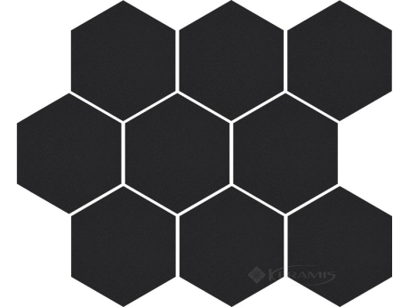 Мозаика Cerrad Cambia 33,4x27,53 black, лаппатированная (36729)