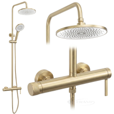 душевая система Rea Rivo brushed gold (REA-P8924)