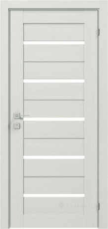 Дверне полотно Rodos Modern Lazio 600 мм, з полустеклом, сосна крем