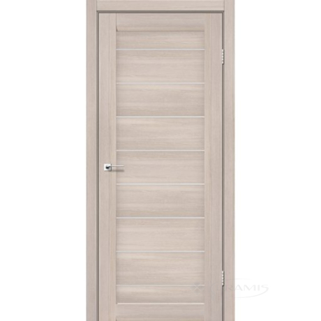 Полотно дверне Leador Neapol 700х2000, монблан, скло сатин білий