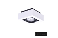 Світильник стельовий Azzardo Nikea ES111 16W white-black (AZ4436)