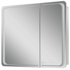 зеркало со шкафчиком Юввис Vivace 80x70x15 LED touch control, с подсветкой, белый (96350003)