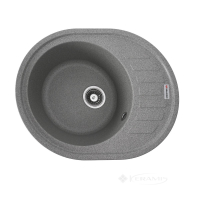 кухонная мойка Valeso Soul 61,8x49,6x22 на столешницу, гранит, серый (SP000046802)