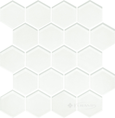 мозаика Paradyz Uniwersalna szklana heksagon 25,8x28 ivory