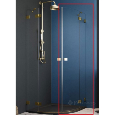 душові двері Radaway Essenza Pro PDD 100x200 права, безпечне скло, прозоре, золота (10095100-09-01R)