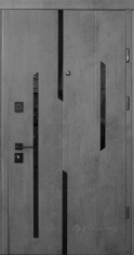 двері вхідні Straj Lux Секуремме Mirage 850х2040х130 бетон Темний /бетон сірий