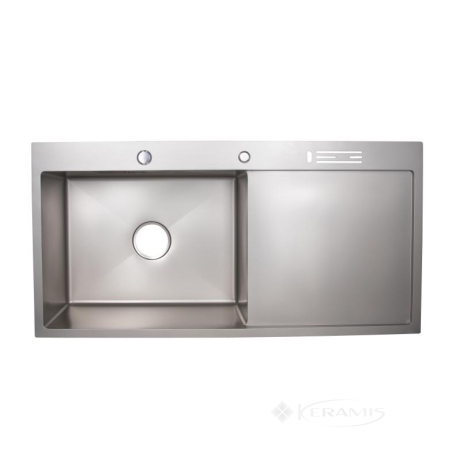 Кухонна мийка Lidz Handmade 50x100 сіра (LIDZLH10050BBRU3010)