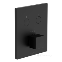 термостат для душа Paffoni Compact box скрытого монтажа, черный матовый (CPT518NO)