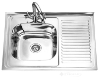 кухонна мийка Formix Mx 80х60х18 полірована, ліва (MX8060DK-L)