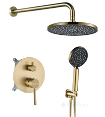 душевая система Rea Foster скрытого монтажа, brushed gold + box (REA-P6441)