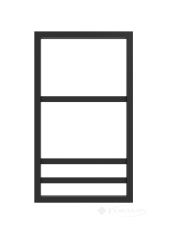 электрический полотенцесушитель Genesis Aqua Vega 800х530 черный (GA-12010)