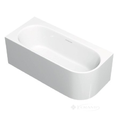 ванна акриловая Radaway Vanesa 170х75 справа, пристенная с ножками + сифон + Slim-перелив (WA1-71-175x075R)