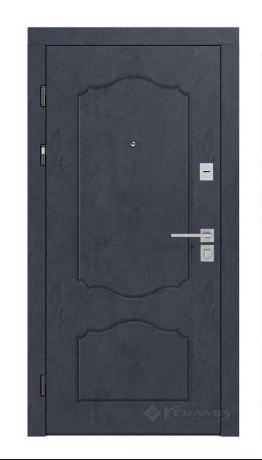 Дверь входная Rodos Line 880x2050x96 бетон антрацит/дуб сонома (Lnz 003)