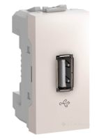 розетка Schneider Electric Unica USB, 1 пост., 100-240 В, без рамки, бежева (MGU3.429.25)