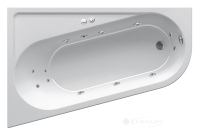 ванна акриловая Ravak Chrome L 160x105 Relax Pro гидромассажная, хром (GMSR1359)