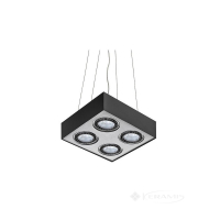 світильник стельовий Azzardo Paulo 4 pendant 230V black/aluminium (AZ1916)
